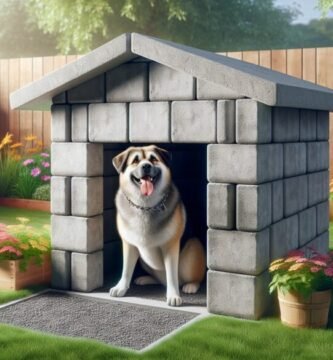 casetas de hormigón para perros