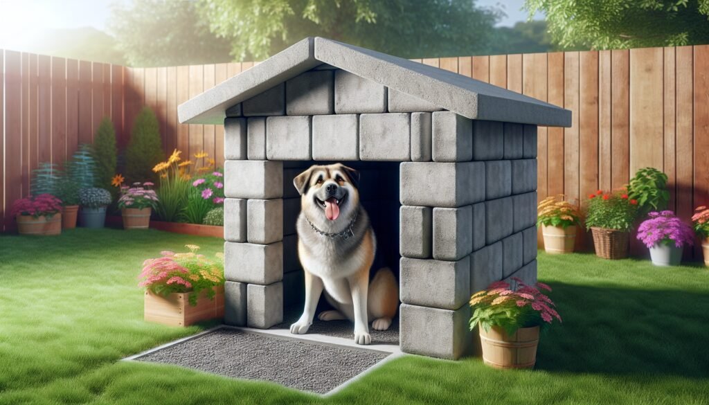 casetas de hormigón para perros