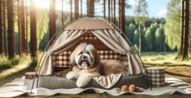 tienda campaña perro